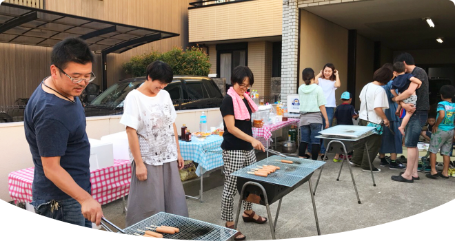 ご近所の仲良し家族のお集まり